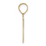 14k Polished Letter R Initial Pendant - Image 2