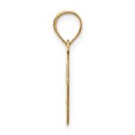 14k Polished Bubble Letter G Initial Pendant - Image 2