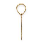 14k Polished Bubble Letter P Initial Pendant - Image 2
