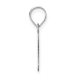 14kw Polished Bubble Letter P Initial Pendant - Image 2