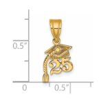 14K Graduation Cap 25 with Tassel Charm - Image 4