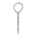 14K White Gold Graduation Cap 25 with Tassel Charm - Image 2