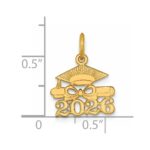 14K Graduation Cap and Diploma 2026 Charm - Image 4