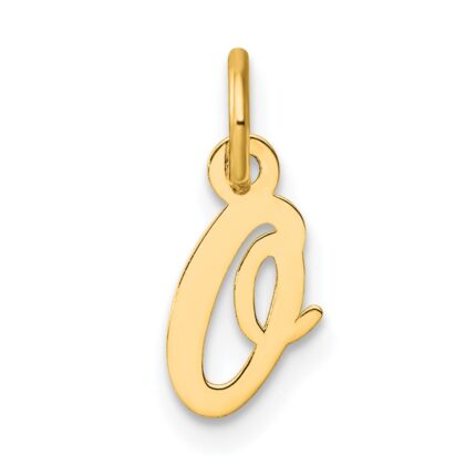 14K Small Script Letter O Initial Charm