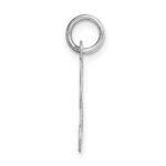 14KW White Gold Script Letter B Initial Charm - Image 2