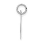 14KW White Gold Script Letter J Initial Charm - Image 2