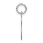 14KW White Gold Script Letter S Initial Charm - Image 2