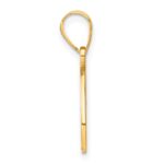 14KY Script Letter O Initial Pendant with Diamond - Image 2