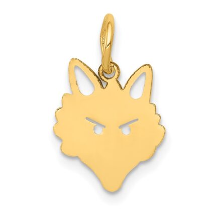 14k Fox Head Charm