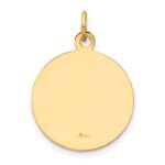 14k U.S. Air Force Insignia 17mm Disc Engravable on Reverse Pendant - Image 3