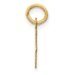 14k Small Slanted Block Letter F Initial Charm - Image 2