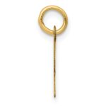 14k Small Slanted Block Letter R Initial Charm - Image 2