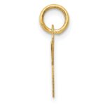 14K Small Fancy Script Letter L Initial Charm - Image 2