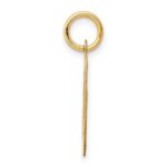 14K Medium Fancy Script Letter O Initial Charm - Image 2