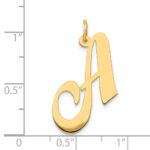 14k Large Fancy Script Letter A Initial Charm - Image 4