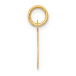 14k Small Script Letter C Initial Charm - Image 2