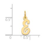 14k Small Script Letter E Initial Charm - Image 4