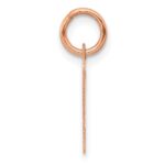 14k Rose Gold Small Script Letter P Initial Charm - Image 2