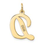14k Large Script Letter D Initial Charm - Image 3