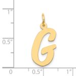 14k Large Script Letter G Initial Charm - Image 4