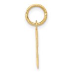 14k Small Block Letter E Initial Charm - Image 2