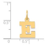 14k Small Block Letter E Initial Charm - Image 4