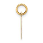 14k Small Block Initial Z Charm - Image 2