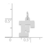 14KW Small Block Letter F Initial Charm - Image 3