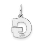 14KW Small Block Letter G Initial Charm - Image 4
