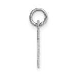 14KW Small Block Letter H Initial Charm - Image 2