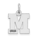14KW Small Block Letter M Initial Charm - Image 4