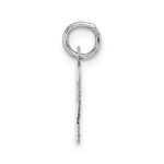 14KW Small Block Letter P Initial Charm - Image 2