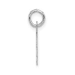 14KW Small Block Letter T Initial Charm - Image 2