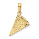 14k Multi-color Enameled Pizza Slice Pendant - Image 3