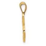 14KY Script Letter H Initial Pendant - Image 2