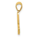 14KY Script Letter L Initial Pendant - Image 2